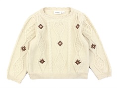 Lil Atelier fog cotton knit pullover